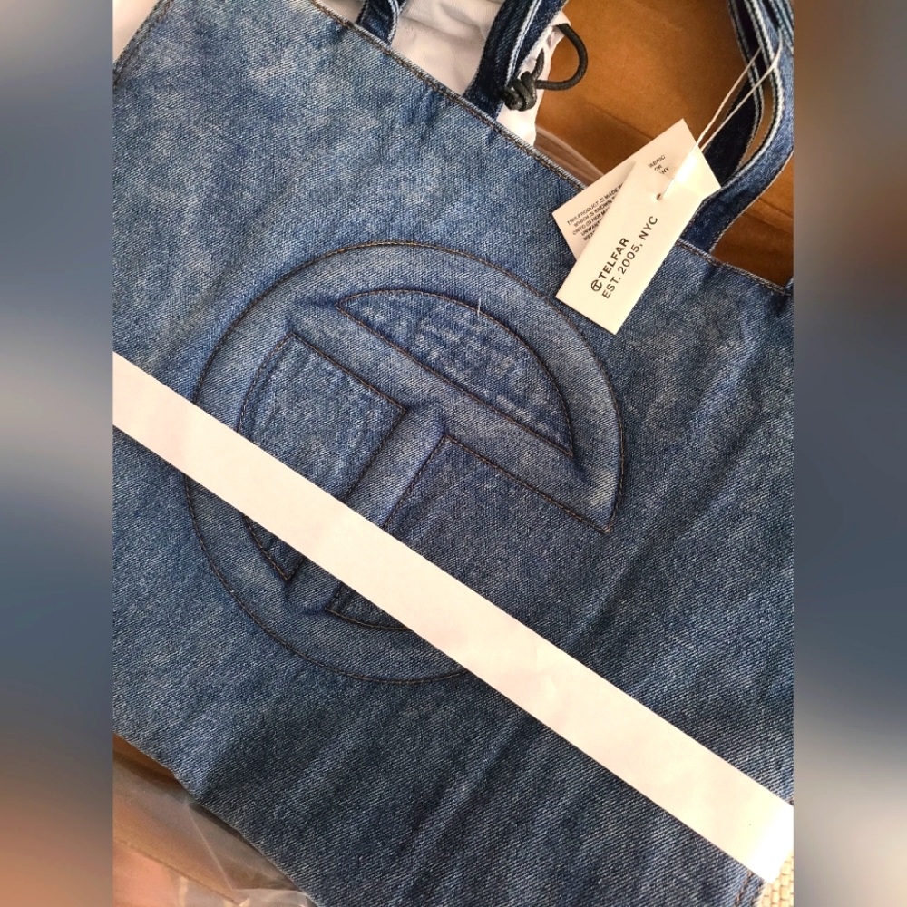Telfar, Denim Shopping Bag, Large **Sold Out